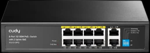 Switch FS1010P 8-Port 10/100M PoE+ Switch