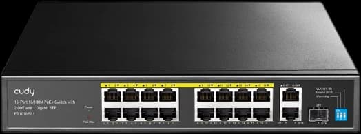 CUDY FS1018PS1 16-Port 10/100M PoE+ Switch