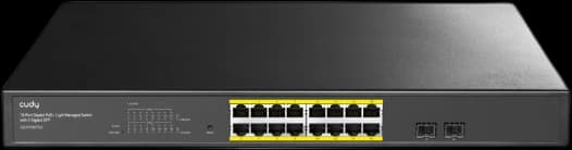 CUDY GS1016EPS2 16-Port Gigabit PoE+ Switch