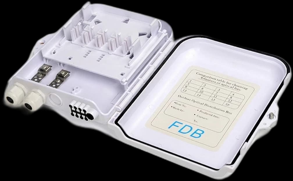 Fiber Optic Distribution Box FDB-8L+1 White