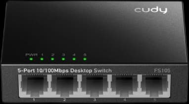 CUDY FS105 5-Port 10/100 Mbps Metal Switch