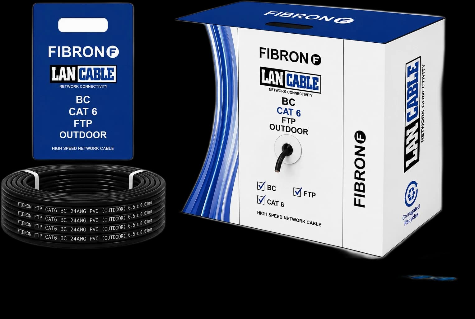 FTP CAT6 0.5mm 4x2 BC 305M Outdoor