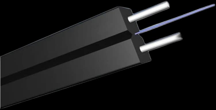 Օպտիկական մալուխներ indoor drop cable GJXH 1 core black